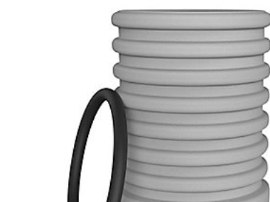 Forlængerrør Ø425mm x 0,5m - med muffe og gi-ring. Watercare