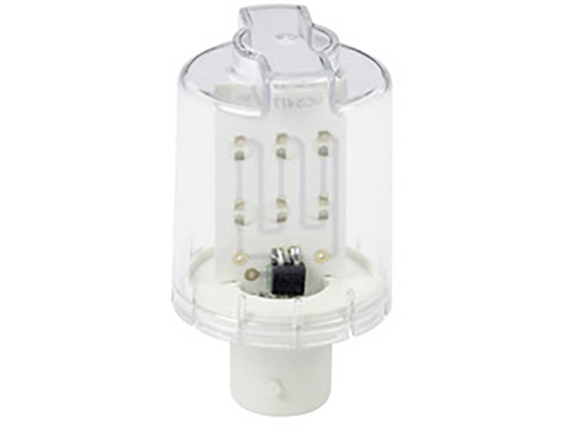 SCHNEIDER ELECTRIC Ba15d diodilamppu 24V AC/DC. Oranssi vilkkuville valoille. Super kirkas. Sopii XVM valotorneille