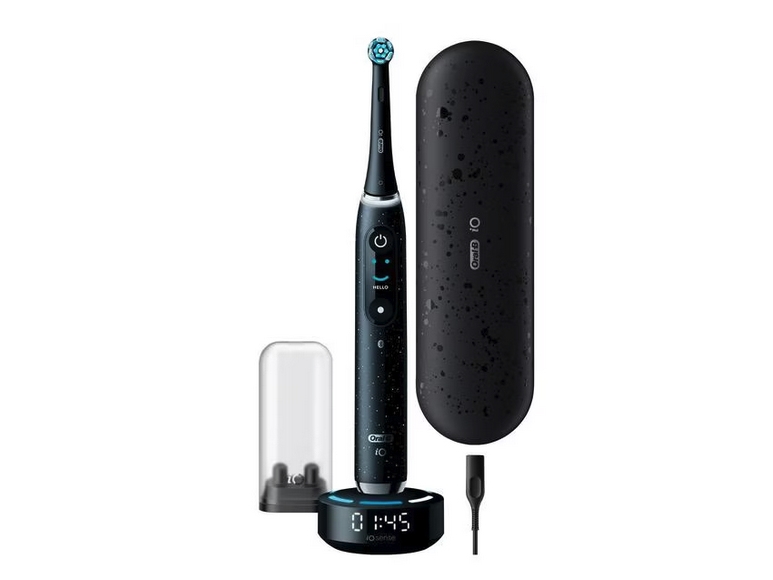 Oral B Io Io10 Voksen Roterende Tandbørste Daglig Pleje Gum Pleje Intens Sensitiv Super Sensitive Tongue Care Blegning Sort Cosmic Black