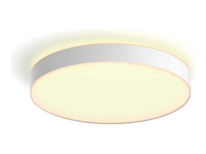 Philips Hue Enrave Ceiling Light - Warm To Cool White Light - White - 55Cm - 1 Dimmer Switch