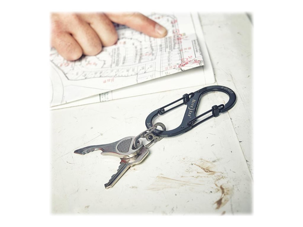 Nite Ize S-Biner SlideLock #4 - Karbinklämma - svart | Utomhus - Camping - Övrig utrustning | GameStuff