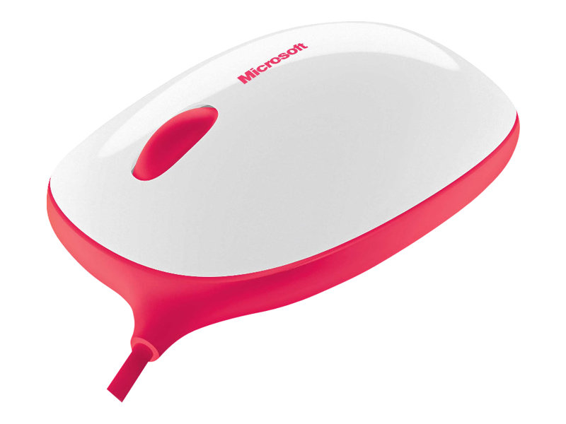 Barnmus - Microsoft Express Mouse - höger- och vänsterhänt - optisk - 3 knappar - kablage - USB - vit, röd | Datorer & Surfplattor - Datorer - tillbehör - Möss | GameStuff