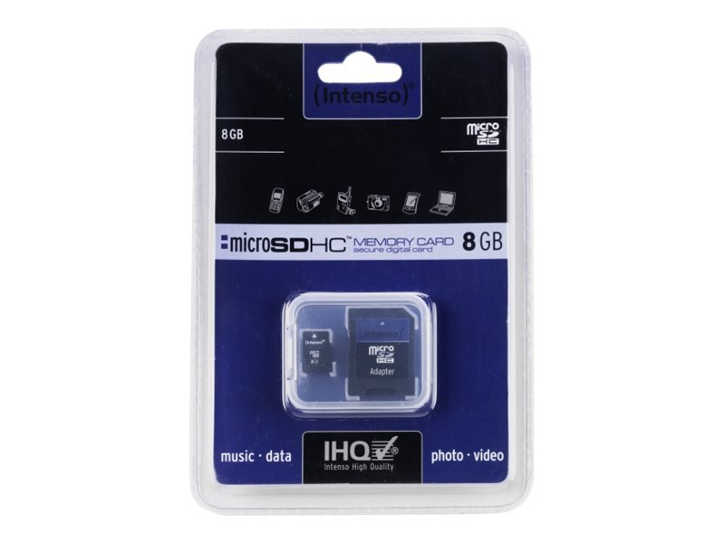 Intenso - Flashhukommelseskort - 8 Gb - Sdhc