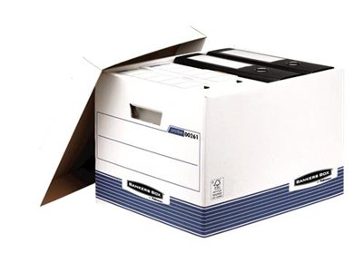 Arkivæske, Fellowes, standard, 33,5 cm, pakke a 10 stk | Arkivering - Arkiv box/mappar - Förvaringslåda | GameStuff