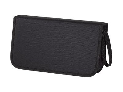 Hama CD/DVD Nylon Wallet 104 - Plånbok för CD-/DVD-skivor - 104 skivor - 600D-nylon - svart, blå | Datorkomponenter - Hårddisk & Lagring - Medialagring | GameStuff