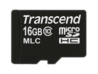 Transcend - Flashhukommelseskort - 16 Gb - Class 10 - Microsdhc