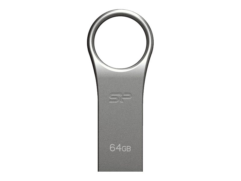 Silicon Power Firma F80 - Usb Flashdrive - 8 Gb - Usb 2.0 - Sølvgrå