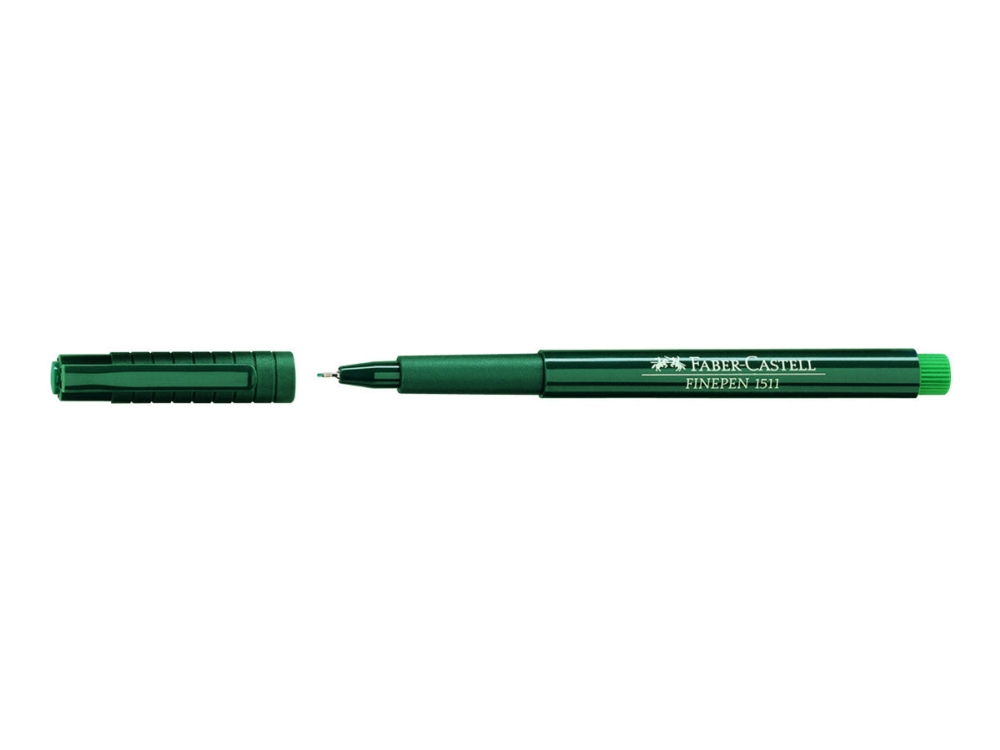 Faber-Castell 151163, Grün, Schwarz, 0,4 Mm, Rund, Tinte Auf Wasserbasis, Metall