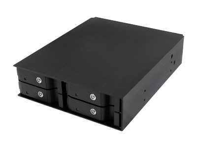 ICY BOX IB-2240SK - Säilytyslaitekotelo jäähdytystuulettimella - 2,5 - musta