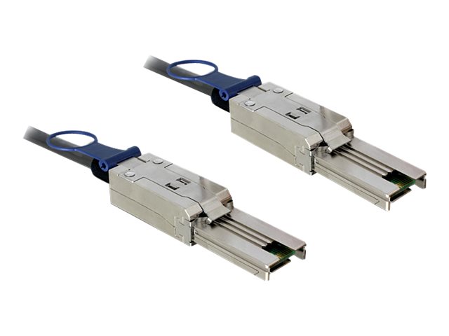 Delock - Sas Eksternt Kabel - 26-Pin 4 Skærmet Mini Multilane Sas (Sff-8088) (Han) Til 26-Pin 4 Skærmet Mini Multilane Sas (Sff-8088) (Han) - 3 M