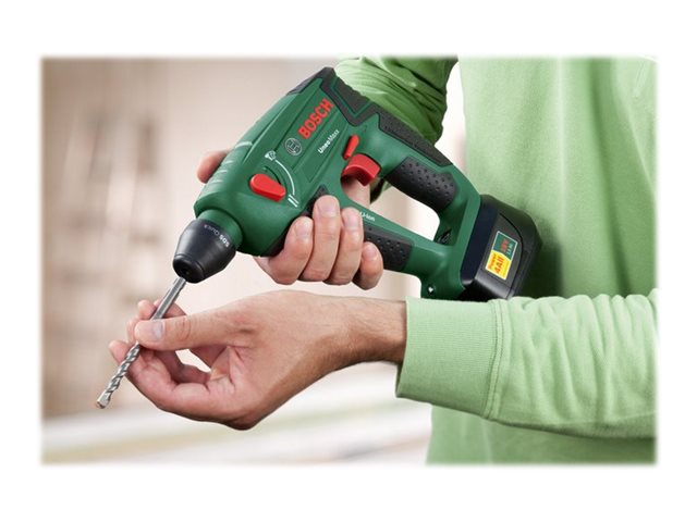 Bosch Uneo Maxx - Roterende Hammer - Ledningfri - 3 Tilstande - Sds-Quick - 0.6 Joule - 2 Batterier - 18 V