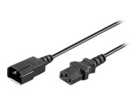 Microconnect - Forlængerkabel Til Strøm - 3 M - Sort