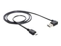 Delock Easy-Usb - Usb-Kabel - Mini-Usb Type B (Han) Til Usb (Han) - Usb 2.0 - 1 M - 90° Stik - Sort
