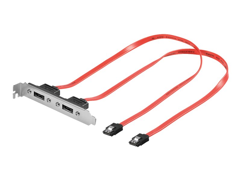 Goobay - Sata Intern Til Ekstern-Panel - Serial Ata 150/300 - Sata (Hun) Til Esata (Han) - 50 Cm