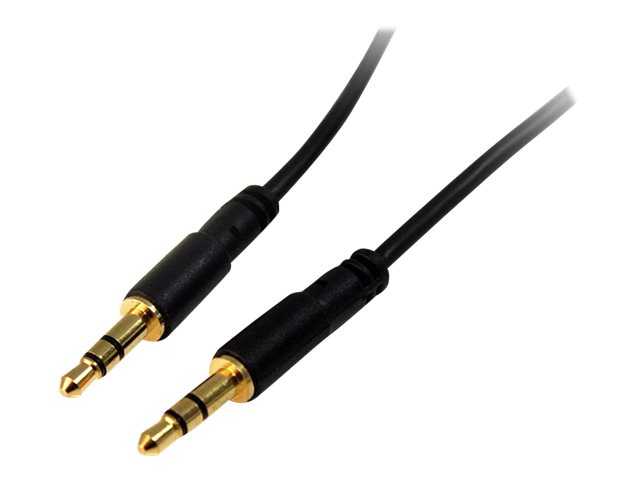 Startech 1 Ft. (0.3 M) 3.5Mm Audio Cable - 3.5Mm Slim Audio Cable - Gold Plated Connectors - Male/Male - Aux Cable (Mu1mms) - Audiokabel - Mini-Phone