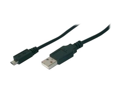 Digitus Usb-A – Micro-B Anschlusskabel, 1M, 1 M, Usb A, Micro-Usb B, Usb 2.0, Stecker/Stecker, Schwarz