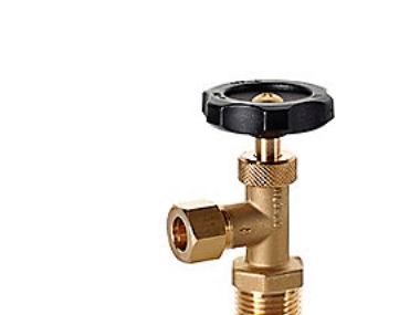 Nåleventil vinkelløbende 10 mm X 1/2 klemring