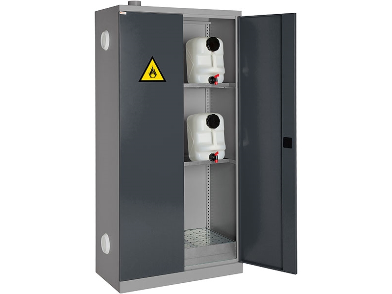 Kemiskab / Olieskab SMV 1990x1000x510mm, RAL7004/7024