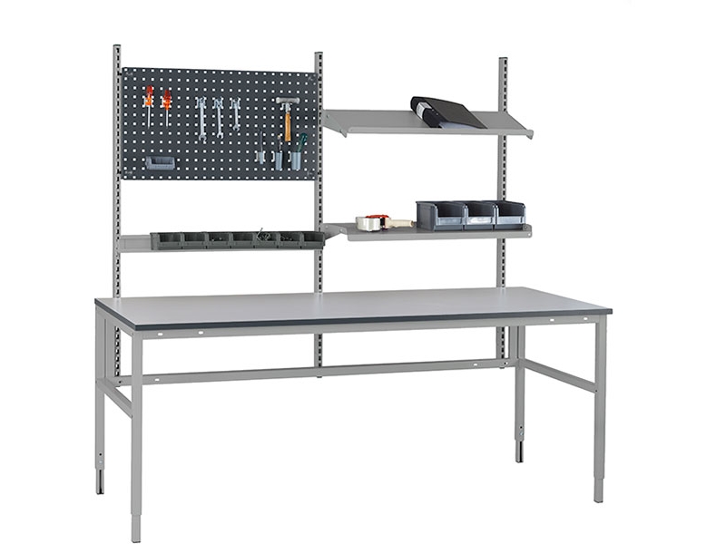 Arbeitstisch Leichtes H-Gestell Komb. 4 2500X800 Mm
