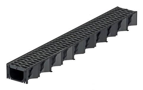 Aco Aco Hexaline 2.0 Plastkanal Sort
