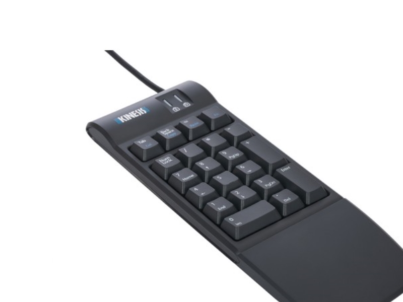Numerische Kinesis-Tastatur, Leichte Tasten, Inklusive Handballenauflage