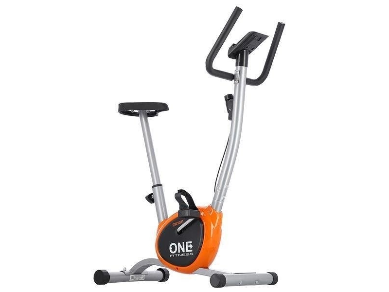 One Fitness RW3011 stationær cykel mekanisk sølv/orange