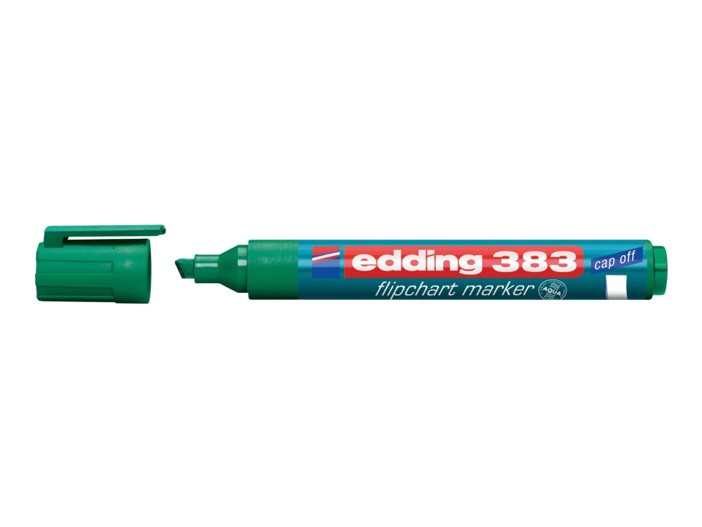 Edding 383 Flipchart - Markør - For Flip-Over Tavle - Grøn - Vandbaseret Blæk - 1-5 Mm