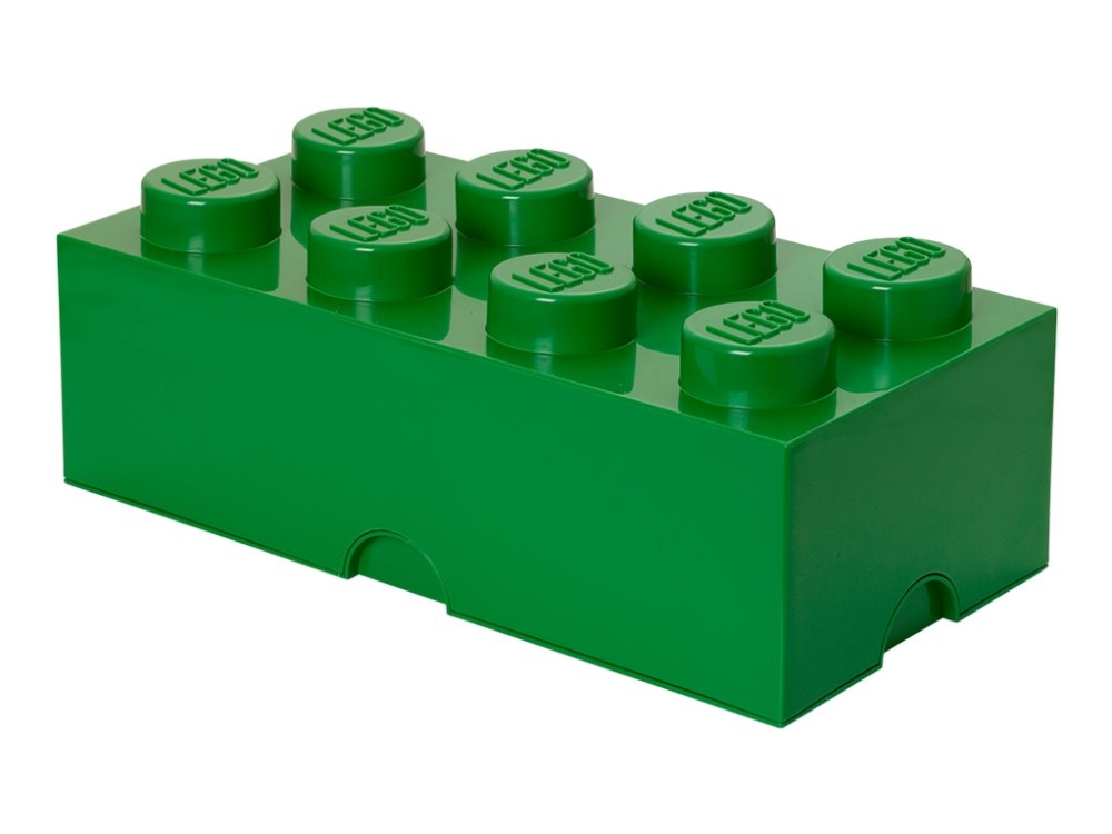 Se Lego Storage Brick 8 - Opbevaringsboks - Mørkegrøn hos Computersalg.dk
