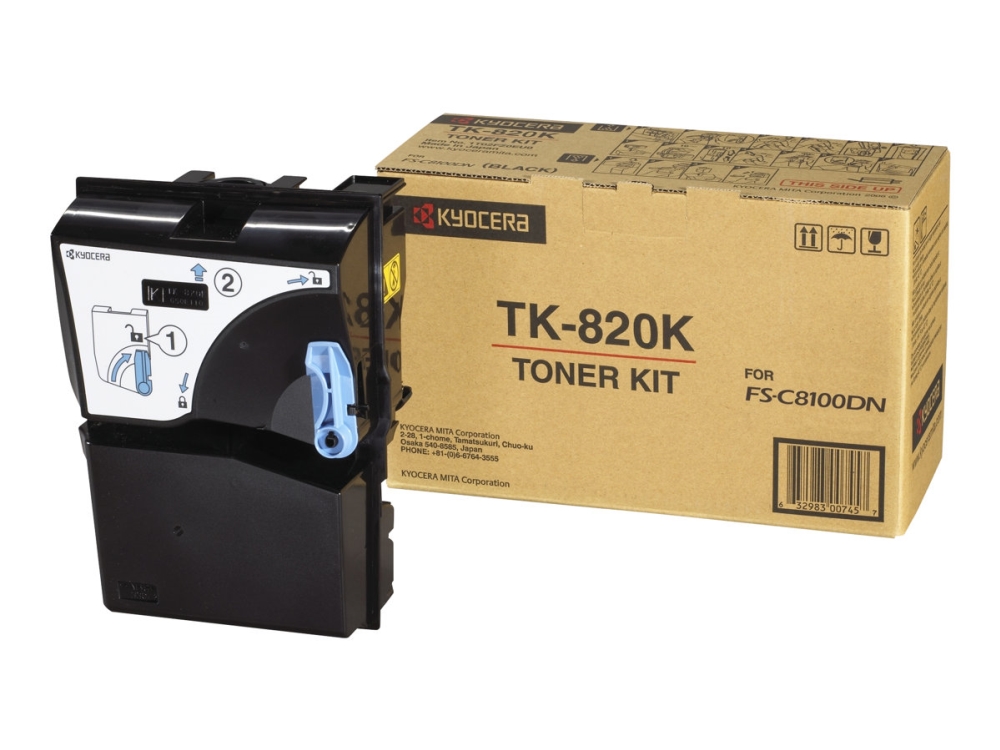 Kyocera TK 820K - Svart - original - tonerkassett - för FS-C8100DN | Skrivare - Bläck, toner & förbrukningsvaror - Toner | GameStuff