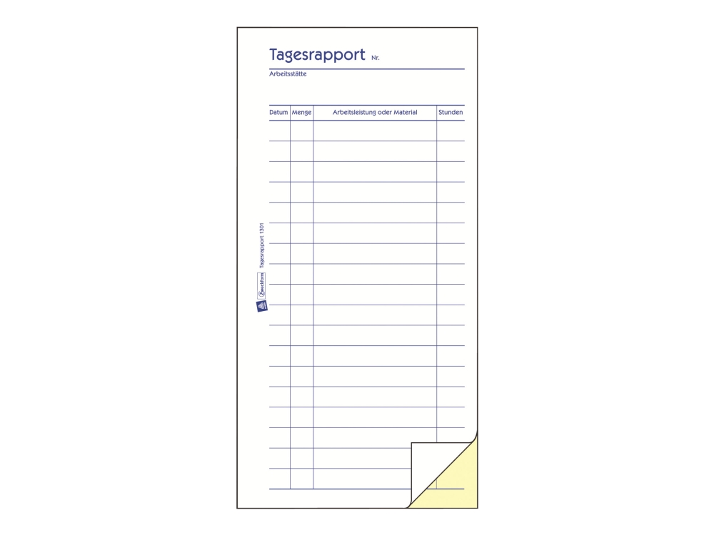 Avery Zweckform - Daily report - 50 ark - duplikat - karbonfri