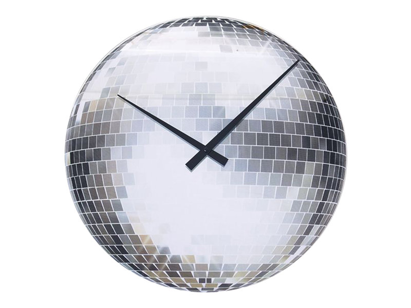 Nextime Klok 5172 Little Disco, Ø20 Cm, Wall, Silver