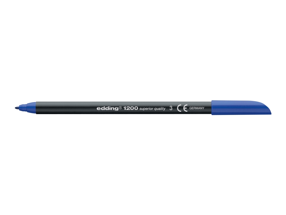 Edding 1200 - Fiberspidspen - Blå - Vandbaseret Blæk - 0.5-1 Mm