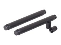 Chief Fusion 16" Connector Kit - Black - Komponenter Til Montering (Tilsluttende Stang) - For Fladt Panel - Sort - For Large Fusion Lsm5042, Lsm5051,