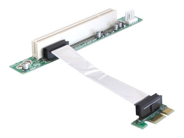 Delock Riser card PCI Express x1 > PCI 32Bit 5 V with flexible cable - Kort för stigare | Datortillbehör - Styrenheter - Tillbehör | GameStuff