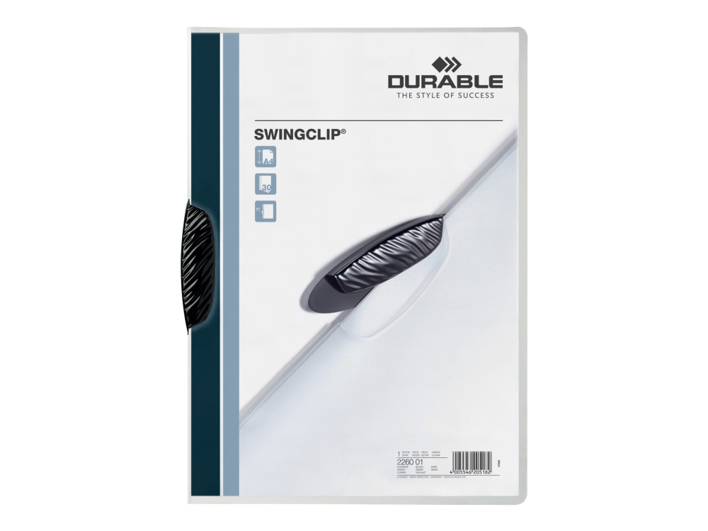 Durable Klemmmappe Swingclip 30 A4 Transparent 25 St 226001