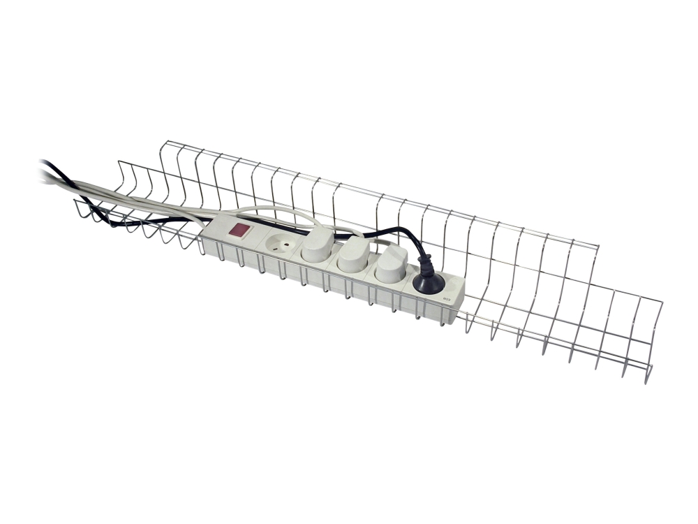 Kabelböj Twinco Twin 14198-8 silver | Möbler - Bord - Tillbehör | GameStuff