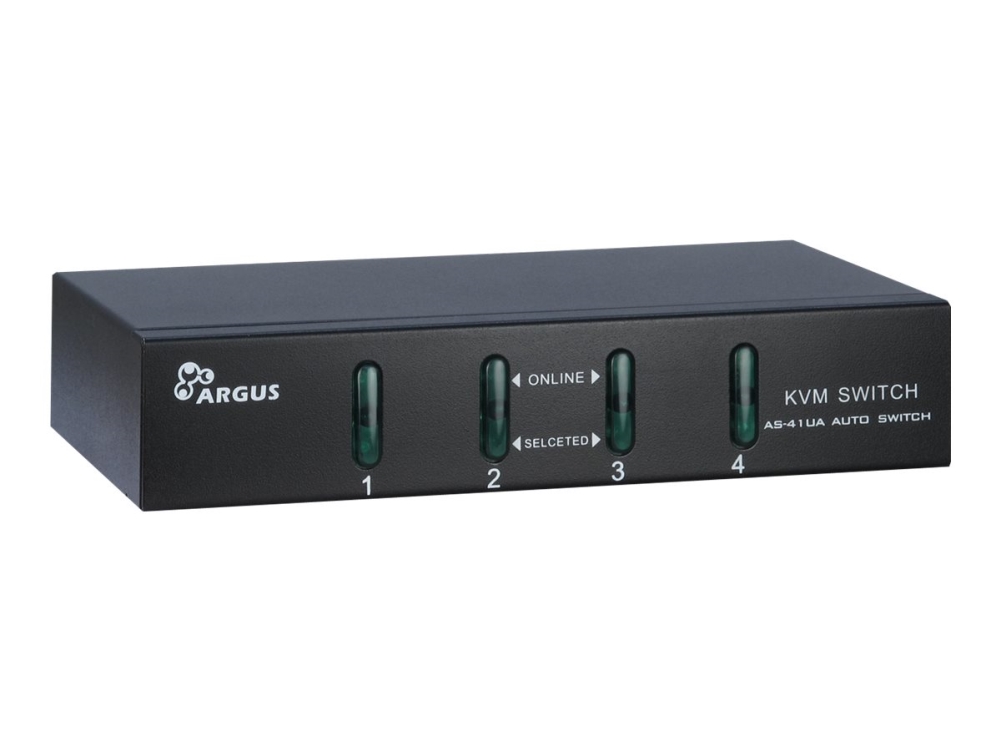 Argus Kvm-As-41Ua - Kvm / Audio-Switch - 4 X Kvm / Audio - Desktop