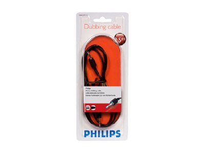 Philips Swa2529w - Ljudkabel - Mini-Phone Stereo 3.5 Mm Hane Till Mini-Phone Stereo 3.5 Mm Hane - 1,5 - Skärmad
