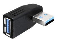 Delock - USB-sovitin - USB Type A (han) til USB Type A (hun) - USB 3.0 - 270° stikforbindelse - sortti