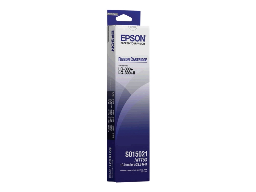 Epson - Sort - Print-Bånd - For Lq 300, 300+, 300+Ii, 300+Ii Colour, 500, 550, 570, 570+, 580, 800, 850, 870