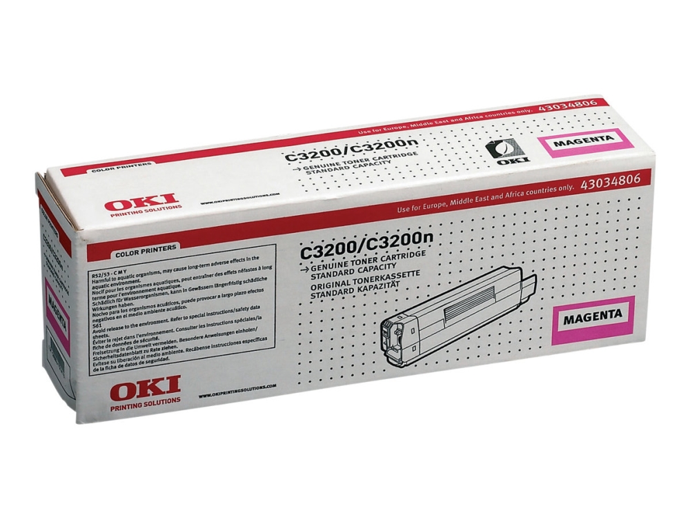 Oki - Magenta - Original - Tonerpatron - For C3200, 3200 Design, 3200N