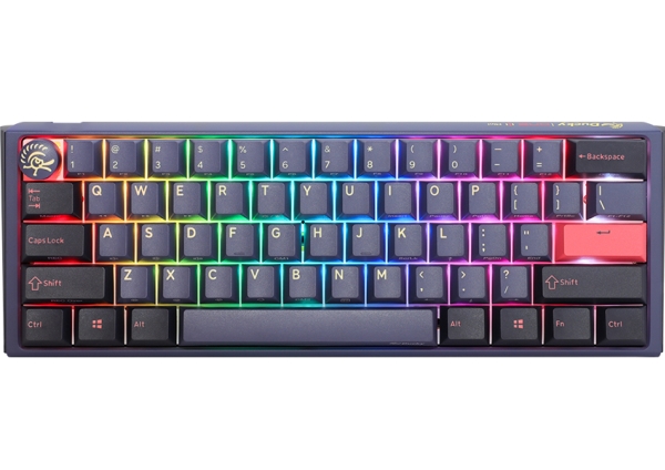 Ducky One 3 Mini, Mini, Langallinen, USB, Mekaaninen, RGB LED, Sininen