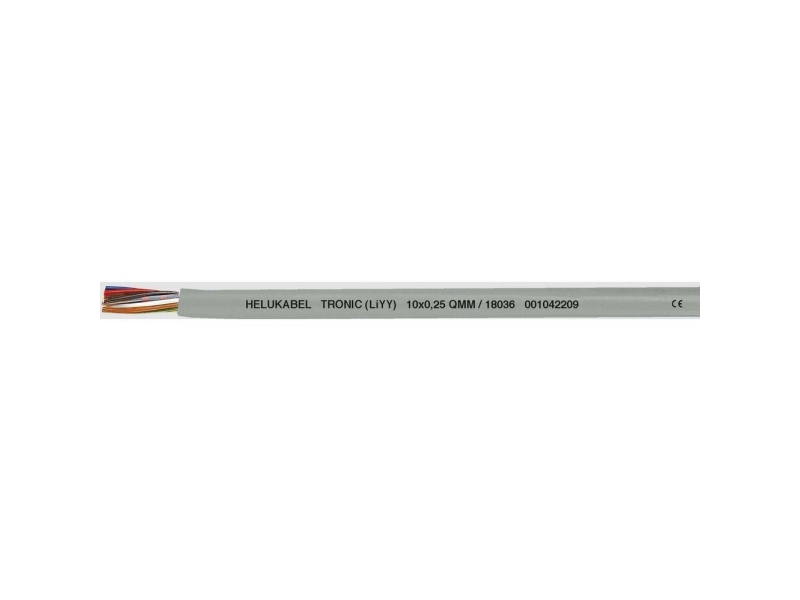 HELU 18034-500 datakabel LiYY 7 x 0,25 mm² grå 500 m