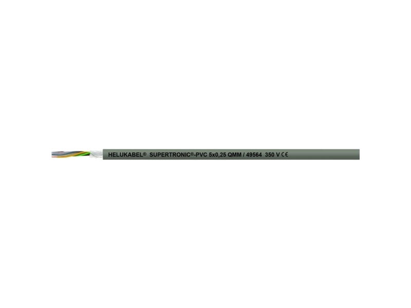 Helukabel 49552-500 Dragkedjekabel S-TRONIC-PVC 4 x 0,14 mm² Grå 500 m