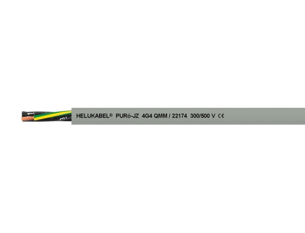 Helukabel Puroe-Jz, Niederspannungskabel, Grau, Polyvinylchlorid (Pvc), Polyvinylchlorid (Pvc), Cooper, -20 - 80 °C