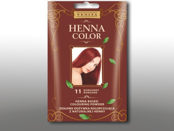 Venita Henna Powder No 11 Burgundy 25G Herbal Colour Conditioner