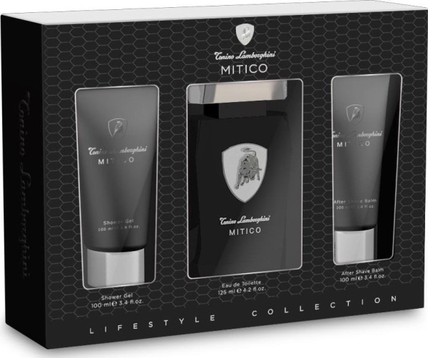 Tonino Lamborghini Mitico Woda Toaletowa Spray 125Ml + Balsam Po Goleniu 100Ml + Żel Pod Prysznic 100Ml