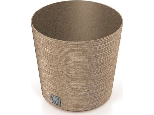 Prosperplast blomsterpotte med indsats lys brun Furu Round 30 cm