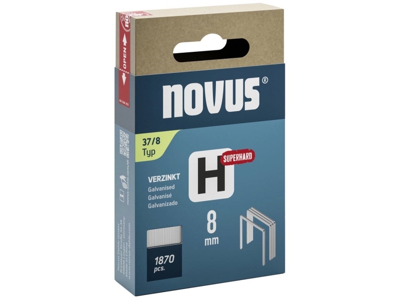 Novus Tackerklammern Feindraht Superhart 37/8