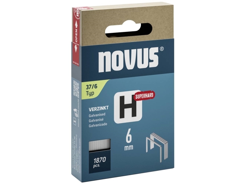 Novus Tackerklammern Feindraht Superhart 37/6